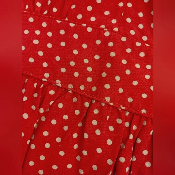 Boden polka dot gathered top Size 10 - Picture 5 of 10